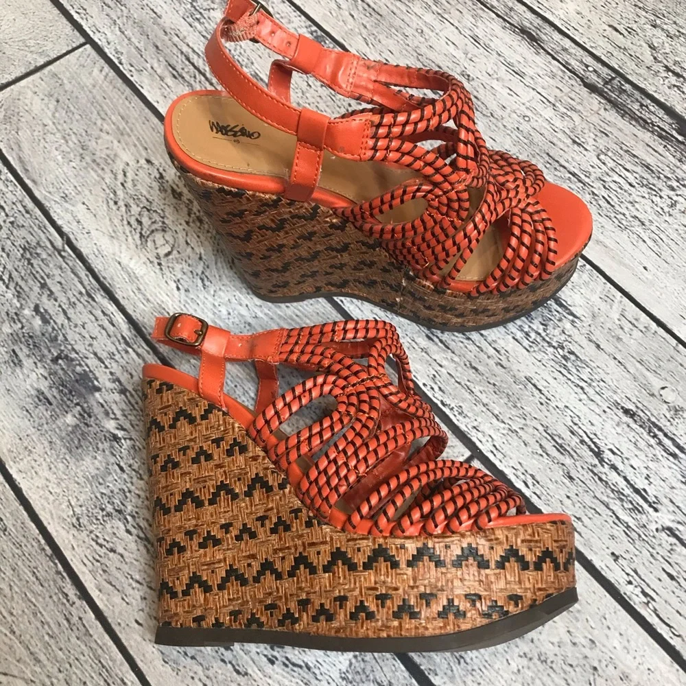 Mossimo wedges size 8 summer fun - Picture 5 of 11